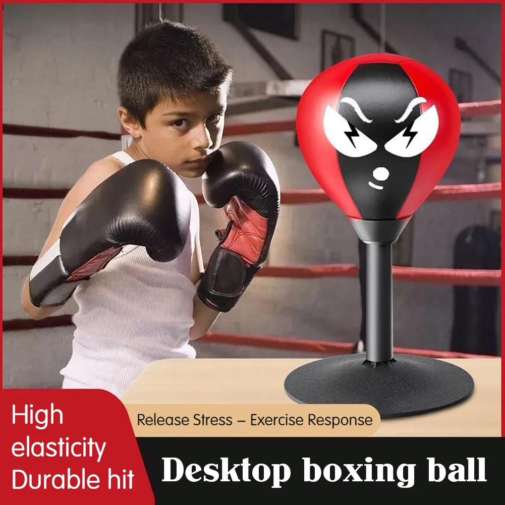 High Elastic Spring Punching Bag For Kid Suction Cup Wall Boxing Bag For Desktop Wall