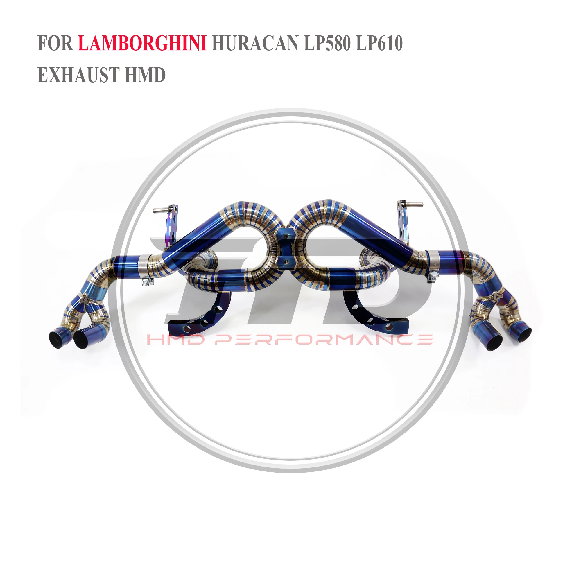 

HMD Titanium Alloy Exhaust Manifold Downpipe is Suitable For Lamborghini Huracan LP580-LP610 Muffler With Valve For Cars