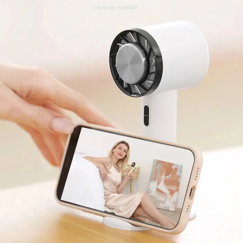 ミニUSBファン,半導体冷却,2200mAhバッテリー,ワイヤレス充電式,コールド圧縮,ハンドヘルド