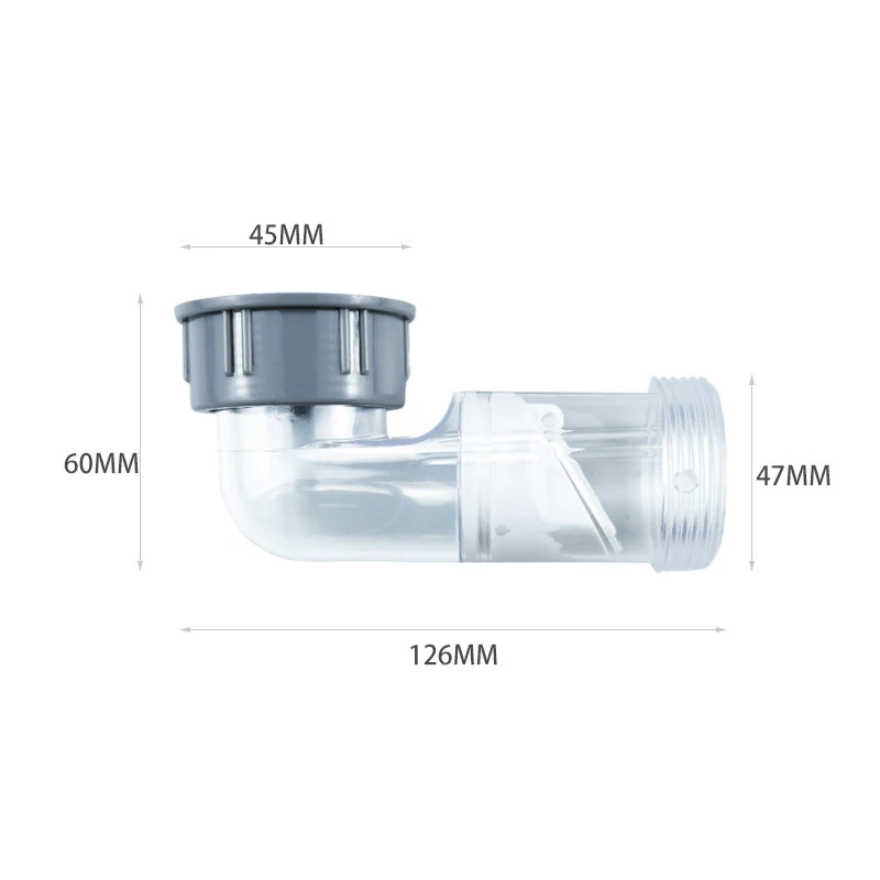 Wash Basin Drainage Pipe Odor Proof Curved Kit Kitchen Sink Drain Pipe Drain Downpipe Joint Drainage Tube Pipeline Accessory