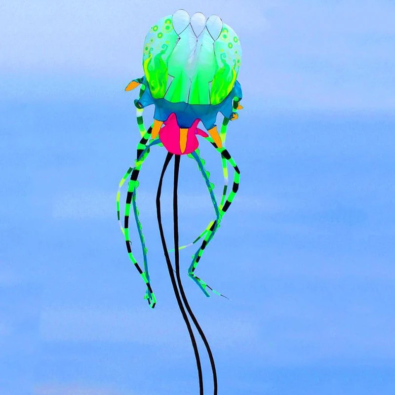 Cerf-volant méduse volant doux, promenade dans le ciel, cerf-volant professionnel coloré, jeux de plein air, gadgets amusants, cerf-volant de kitesurf