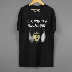 The Cabinet of Dr. Caligari T-Shirt Classical Horror Movie Nosferatu Washed Long Sleeves Men's Clothing Short Sleeve Cotton Tee