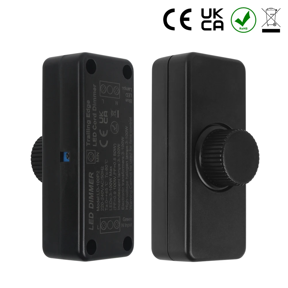 LED Dimmer Smart Switch Lights 220V-240V 3W-100W Touch LED Switch Dimmer Adjustable Dimming Wall Mounted Button Lighting Control