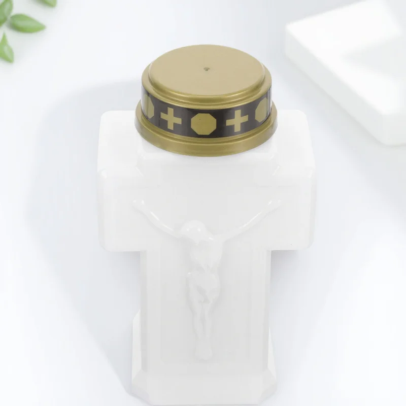 Electric Light Flameless Operated Waterproof For Garden Cemetery Outdoor Decorative Led Grave Lamp