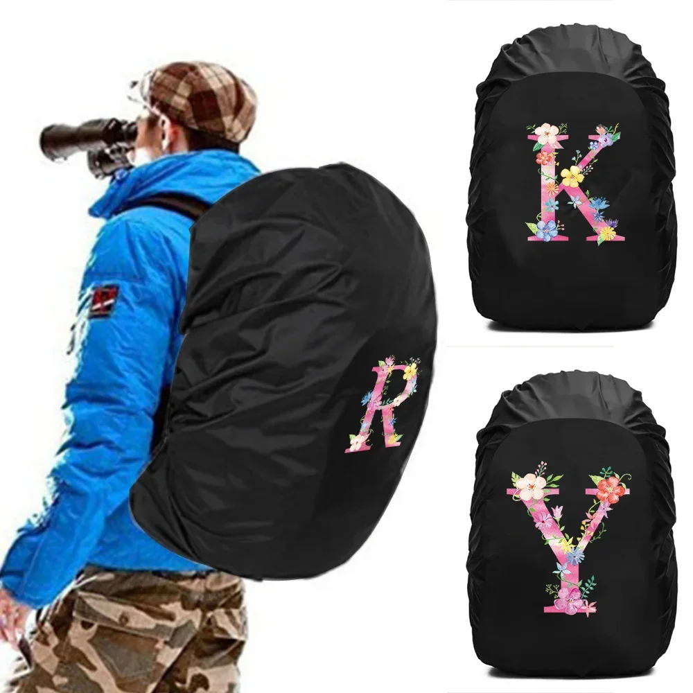 Backpack Rain Cover Waterproof Outdoor Sport Back Pack Dustproof Cover  Case Bag 20-70L Protection Cover Pink Series