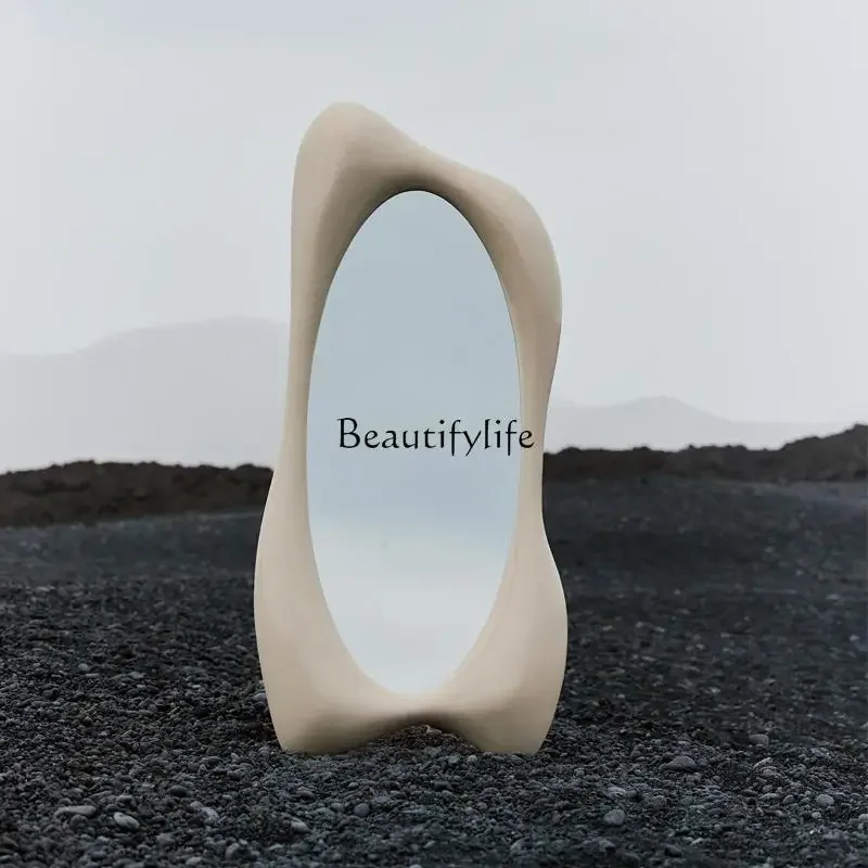 

Nordic full body mirror irregular fitting mirror American floor mirror household