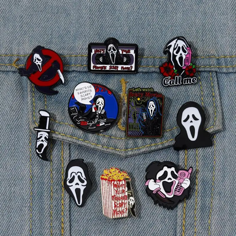 Custom Brooches Lapel Badges Gothic Punk Movie Favorite