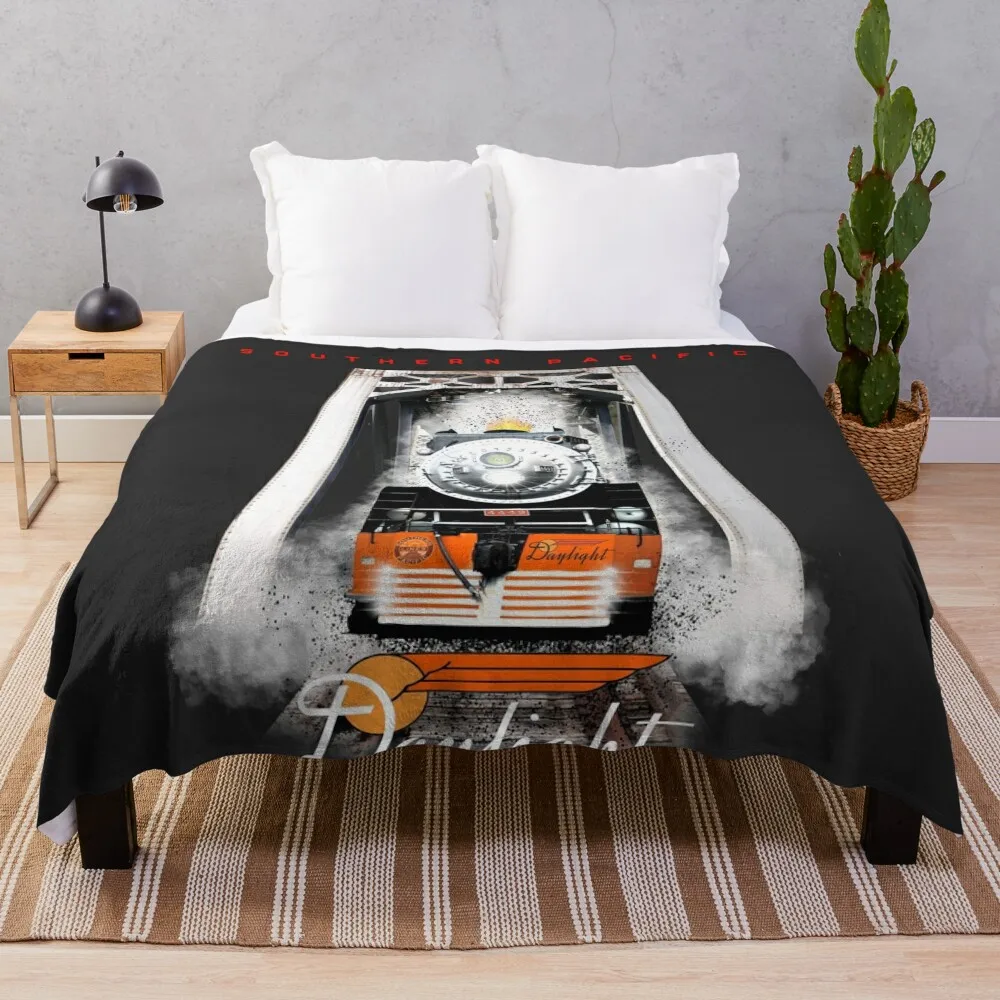 The Legendary Southern Pacific 4449 Daylight Steam Locomotive by Motormaniac Throw Blanket Loose Moving Blankets