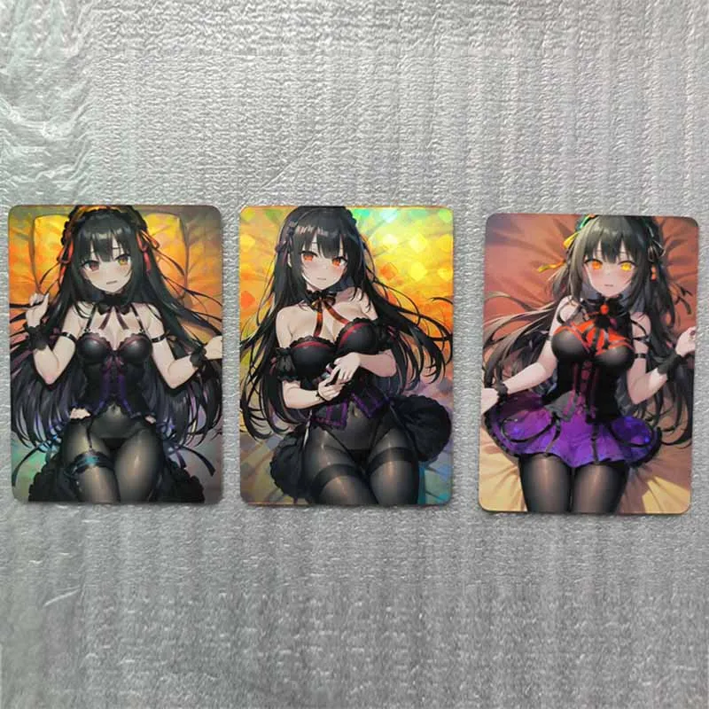 Goddess Story DIY homemade flashcards Yae Miko Shenhe Hu Tao Raiden Shogun Tokisaki Kurumi boy Toy collection Birthday gifts