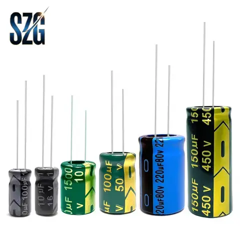 25V DIP Yüksek Frekanslı Alüminyum Elektrolitik Kondansatör 10 33 47 100 220 680 820 1000 1200 1500 1800 2200 2700 3300 3900 10000 UF