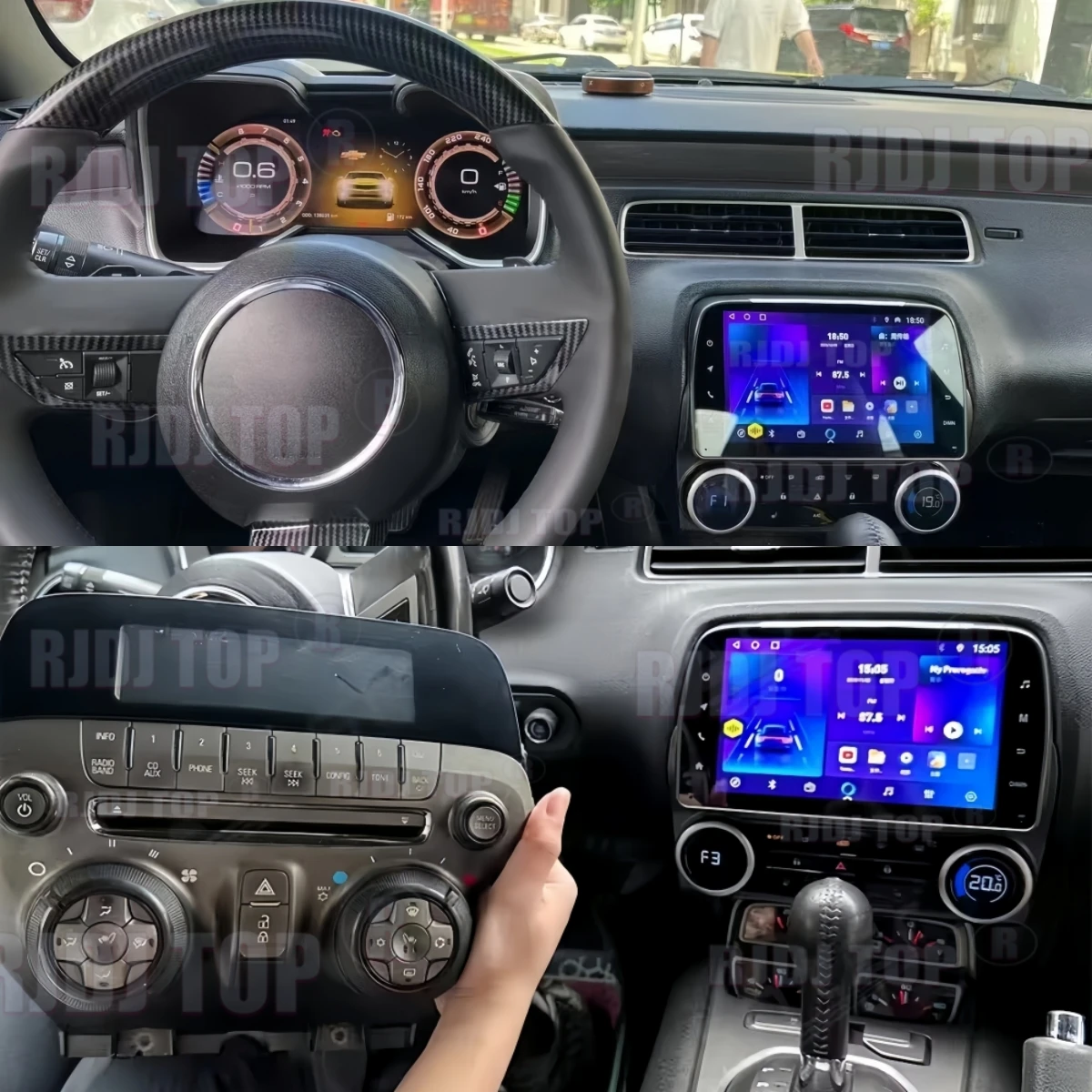 9inch Car Radio Android 14 CarPlay For Chevrolet Camaro 2010 2012 2013 2015 Multimedia Video Player GPS WIFI Stereo Head Unit