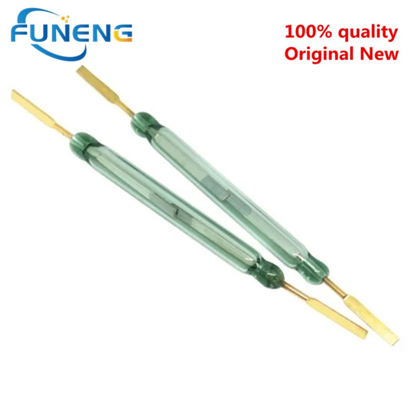 20PCS Reed Switch MKA50202 5*50MM Normally Open Magnetic Induction DIY Vibration-resistance Electronic NO switch For Arduino