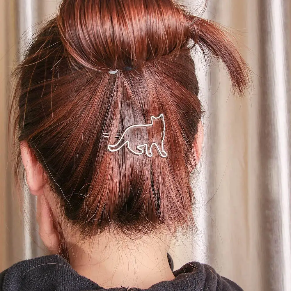 Argento donna ragazza decorazione dei capelli porta capelli accessori per capelli fermaglio per capelli forcina