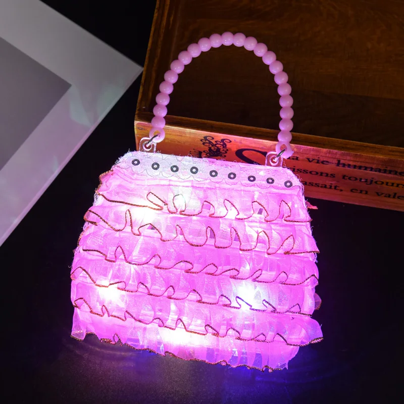 1PCS Girl Bag Night Fashion Creative Gadgets Flashing Luminous Toys Children Toy Gift