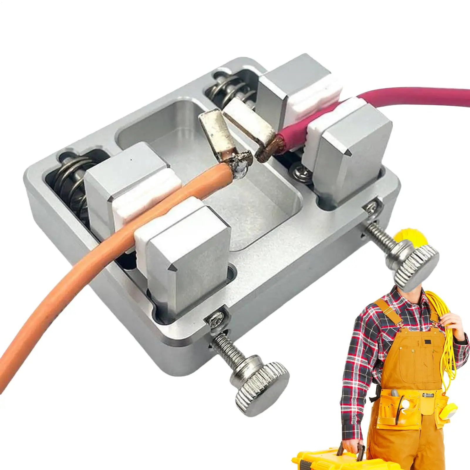 Heavy Duty Aluminium Schweißen Vorrichtung Löten Halter Hitzebeständige Backe Einstellbare Solder Station Schweißen Draht Klemme Werkzeug