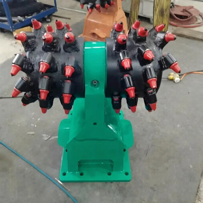 Hydraulic Drum Cutter Construction Rock Drum Cutting Trencher Milling Rotary Drum Cutter With Bearing For Concrete Road