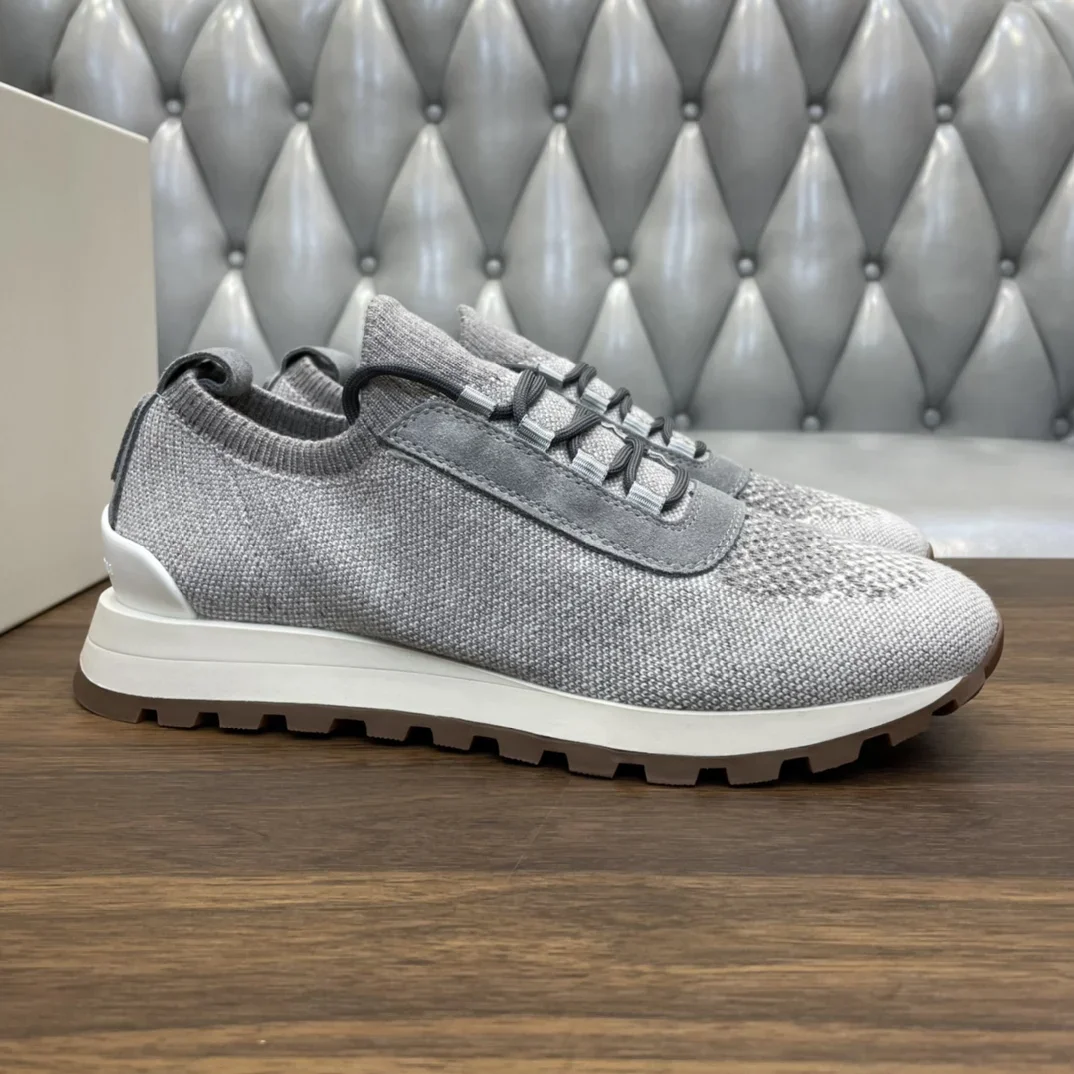 

2025DIKU JING Men's The Precious Yarn Of Knitted Clothing Inspired The Design Of New Sports Shoes, And The All Cotton Knitted Up