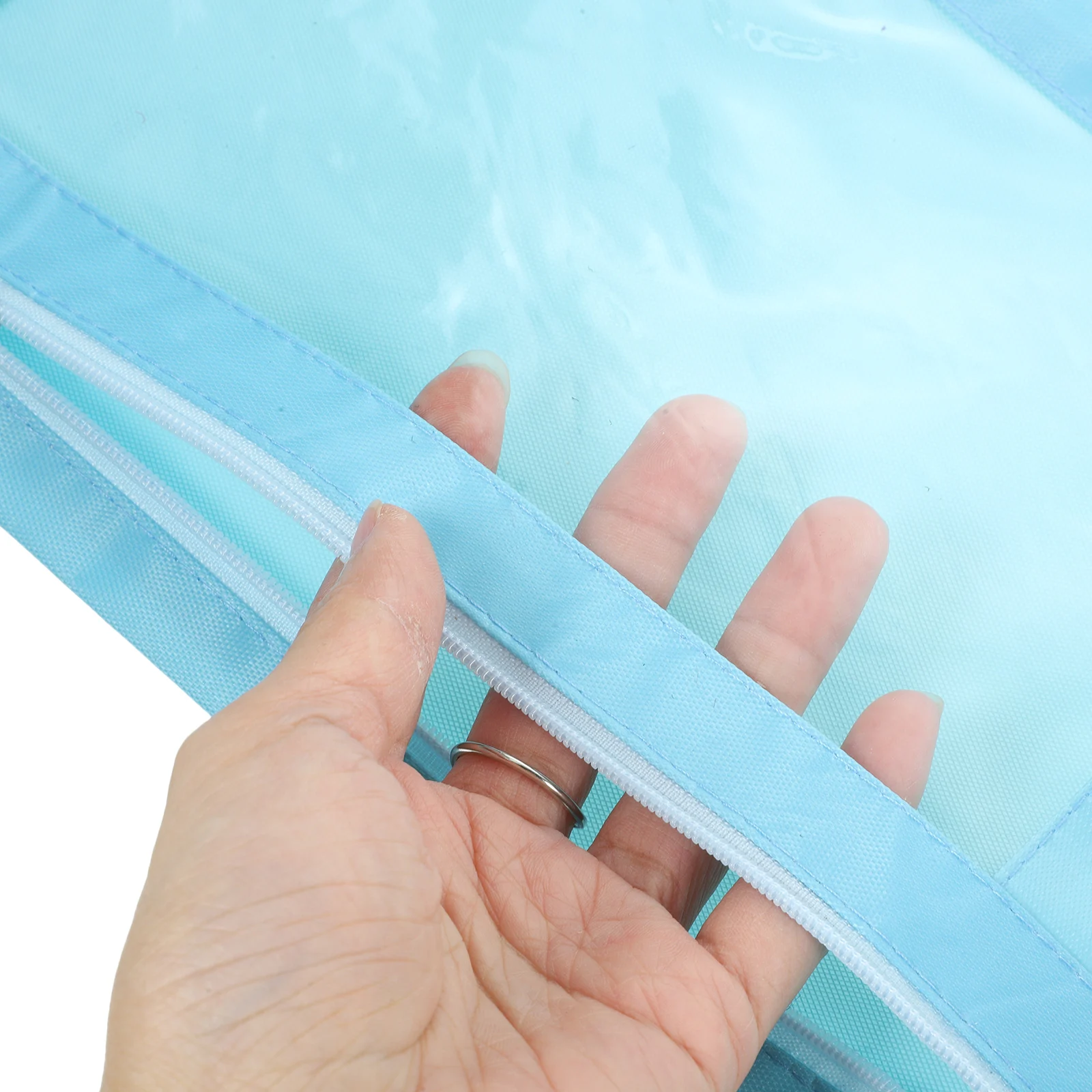 

5pcs Binder Pouch Cloth File Bag Zipper Binder Pouch 3 Rings Pencil Case Office Supplies Storage Bag For Files Receipts