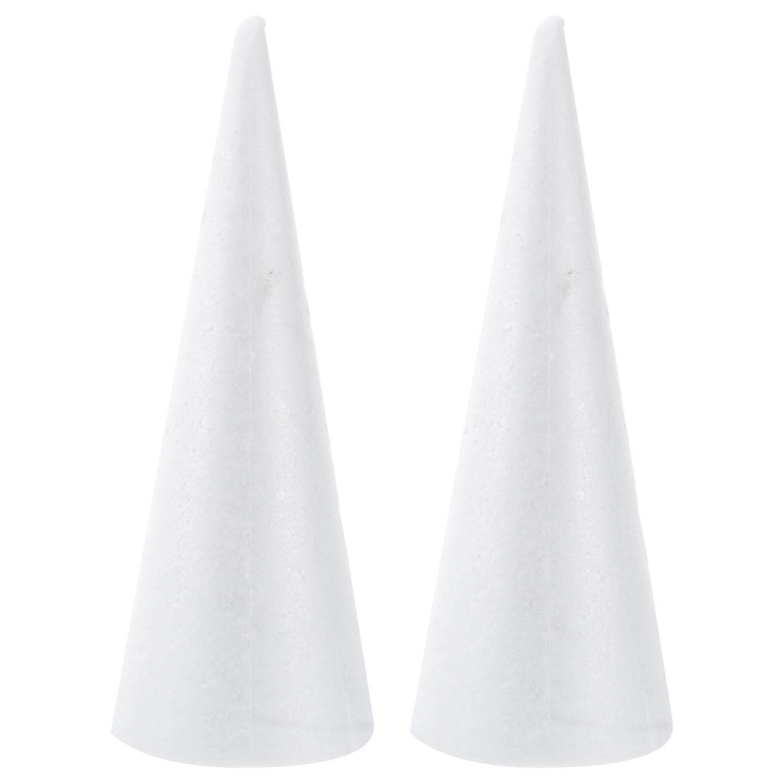 

Christmas Polydragon Foam Cone White Solid DIY Cone Children Handmade Craft Cone Accessories For Home Craft Christmas