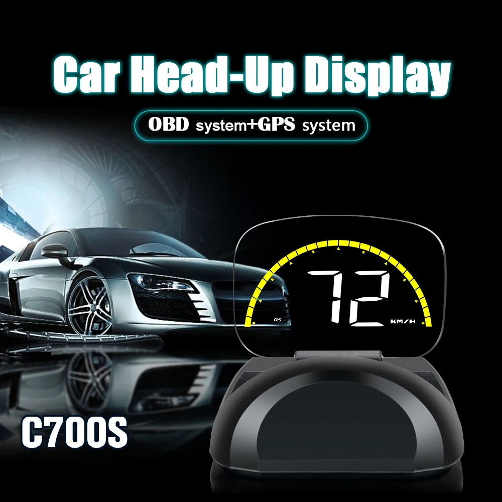 Factory Stock Clearance Cheapest Price GPS OBD HUD Head Up Display for Cars Digital Speedometer Windshield Projector Speed Gauge