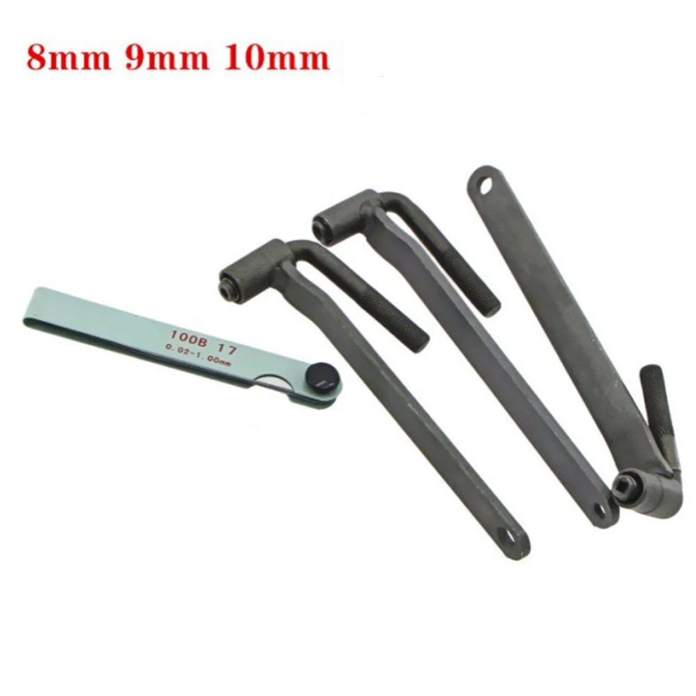 

Motorcycle Engine Valve Adjustment Tool Square Hexagon Socket T Spanner Valve Screw Wrench 8 9 10mm Feeler Gauge 0.02 To 1mm