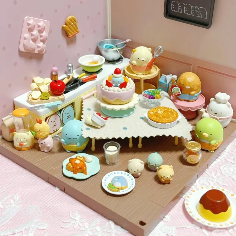 

Re-Ment Original 6pcs Sumikko Lunch Box Picnic Blind Box Kawaii Corner Creature Toys For Kids Gift Collectible Model Ornaments