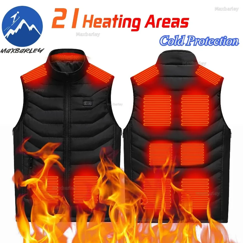 

COMXZ умные жилеты с подогревом, 4 управления, 21 зонное отопление, мужская зимняя легкая куртка, USB электрическая термоодежда для катания на лыжах, пешего туризма