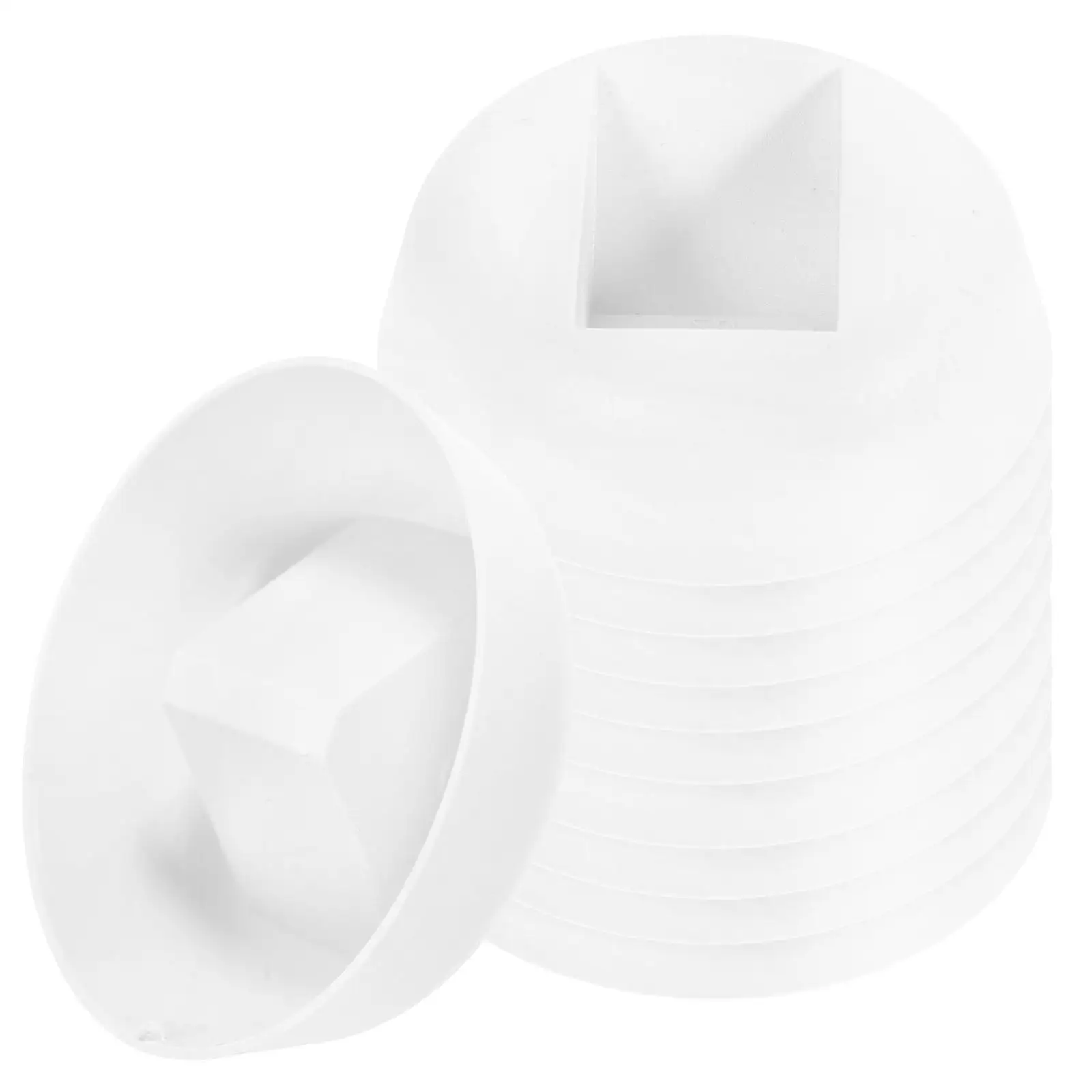 10st Display Box Base voor Sieraden Ringen Armbanden Ronde Witte Plastic Zwevende Frame Stand Duurzame Showcase