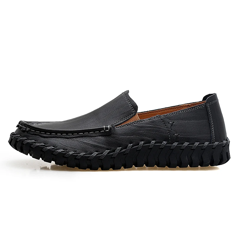 High Quality Men Casual Shoes Light Non-slip Mens Driving Shoes Loafers Leather Shoes Comfortable Men Shoe image 2