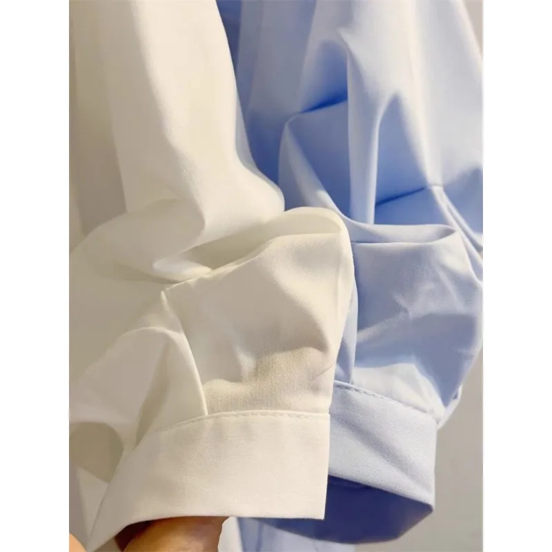 เสื้อเชิ้ตแขนสั้นจีบสไตล์ฝรั่งเศส ดีไซน์ทันสมัย ใส่สบาย เหมาะกับการเดินทาง  สำหรับผู้หญิง