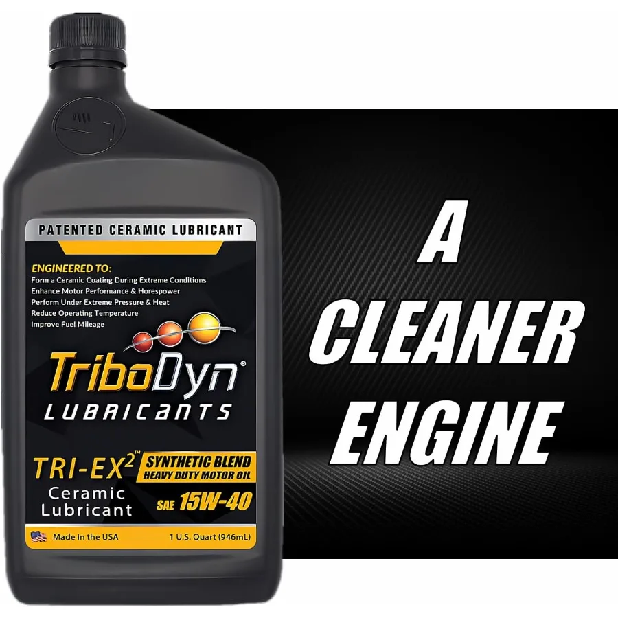TRIEX2 15W40 زيت محرك صناعي عالي التحمل مع طلاء سيراميك حاصل على براءة اختراع لإصلاح ارتداء لتعزيز حماية المحرك #6