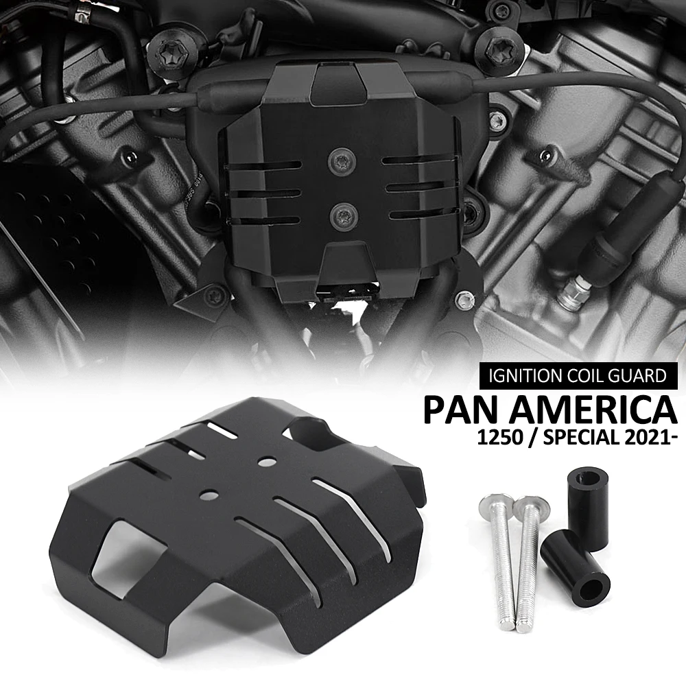 

New Black Aluminum Motorcycle Accessories PA1250 For PAN AMERICA 1250 S Special 2021 2022 Ignition Coil Guards PA 1250 PA 1250S