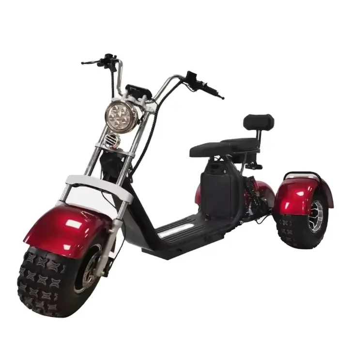 

Быстрый транспорт 3 + 3000 Вт/60 В с толстыми шинами, литиевый городской электрический трехколесный скутер с какао