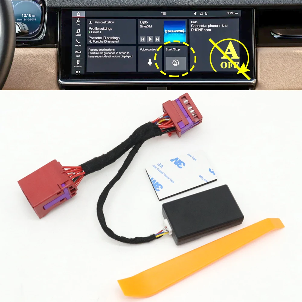 

Automatic Off Close Stop Start System Device Control Sensor Cable Plug For Porsche Cayenne 911 18-26 Macan 22-24 Panamera 17-24