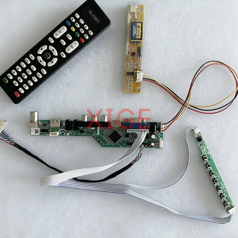 

Плата привода матричного контроллера подходит для QD15TL04 QD15TL03 QD15TL01 QD15TL02 1CCFL 1280x800 LVDS-30Pin HDMI + VGA + AV + USB 1280 * 800 DIY Kit