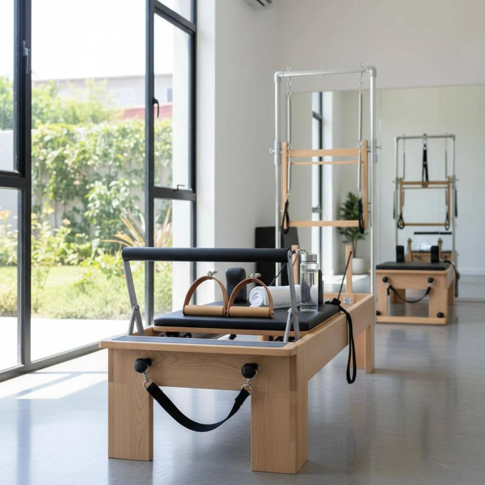 2ピースレザーウッドハンドル クラシックデザイン レザーウッ - Pilates & Yoga Elastic Band のレビューと価格