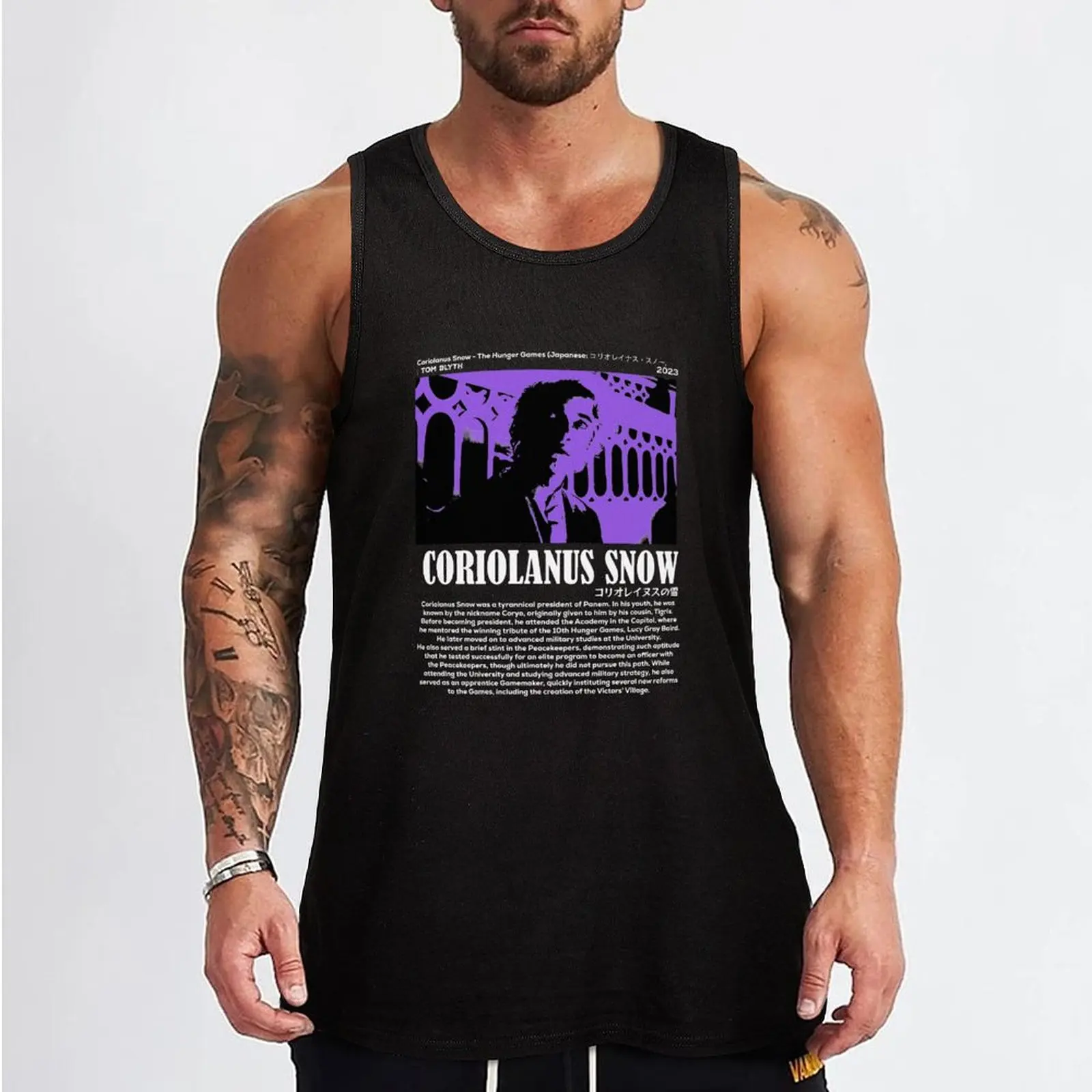 Coriolanus Snow - TOM BLYTH Tank Top sexy clothes men sports vest sports clothes for men