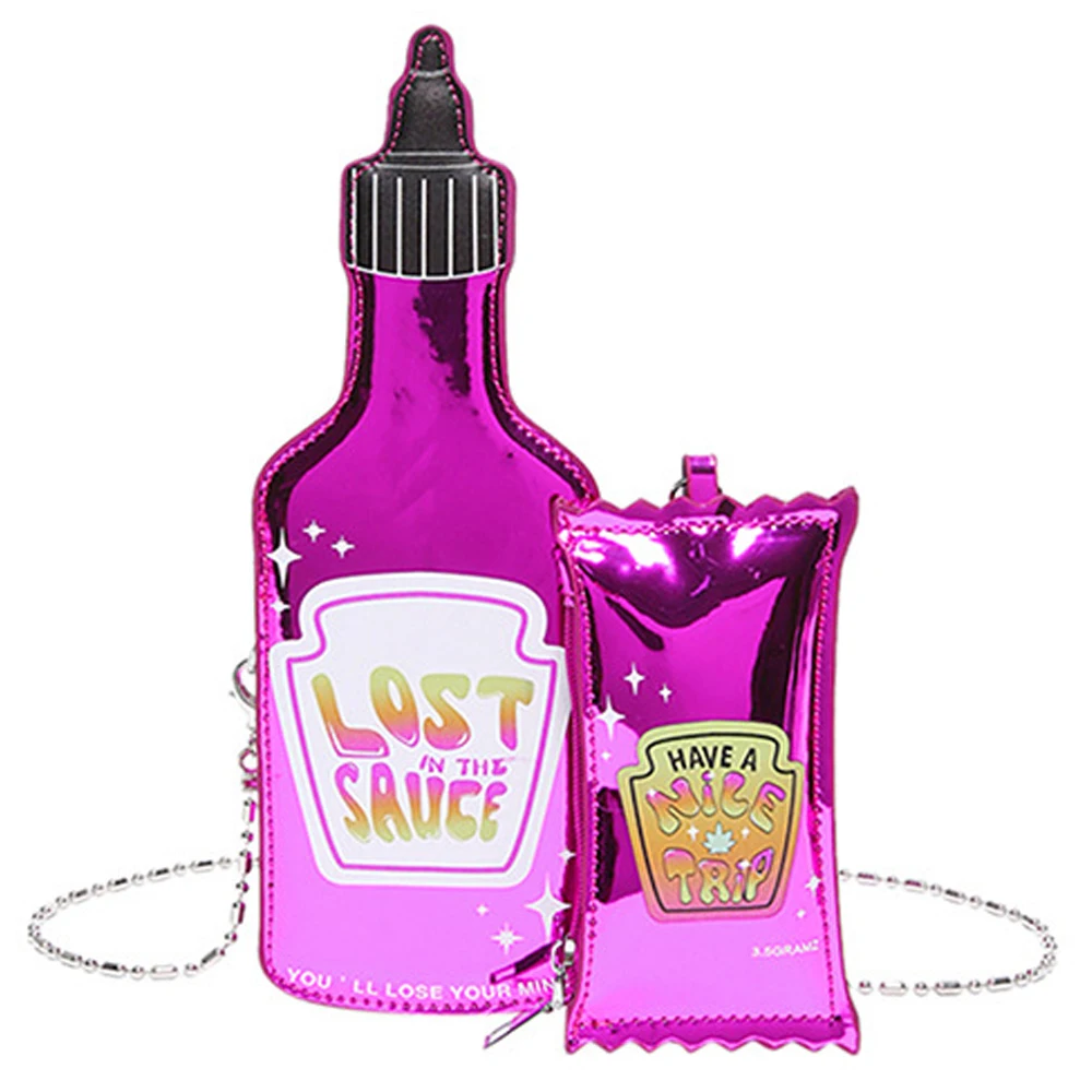 

Fashion PU Ladies Crossbody Bags Fun and Creative Design Party Street Trend Lipstick Phone Shoulder Messenger Bags for Women