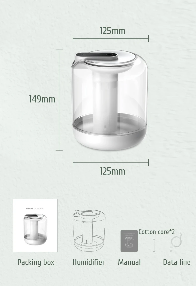 NEW For Humidifier 1L Large Capacity Spray Purifier  Essential Oil Diffuser USB Cool Mist Sprayer with Light Office  Car