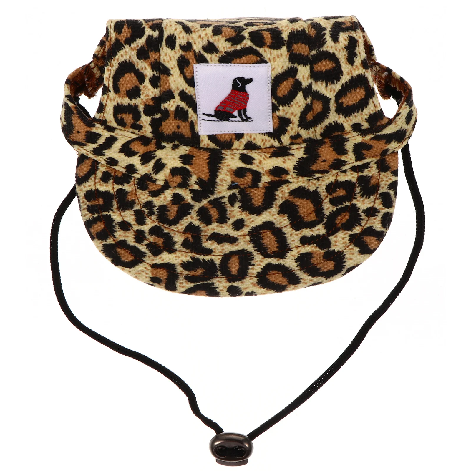 

Pet Dog Baseball Cap Leopard Pattern Casual Outdoor Sun Protection Sports Caps Adjustable Elastic Rubber Band Breathable
