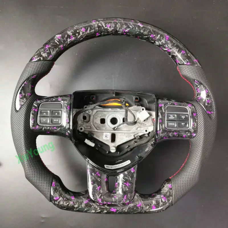 For Dodge DODGEJCUV Charger Challenger 100% Real Carbon Fiber Steering Wheel