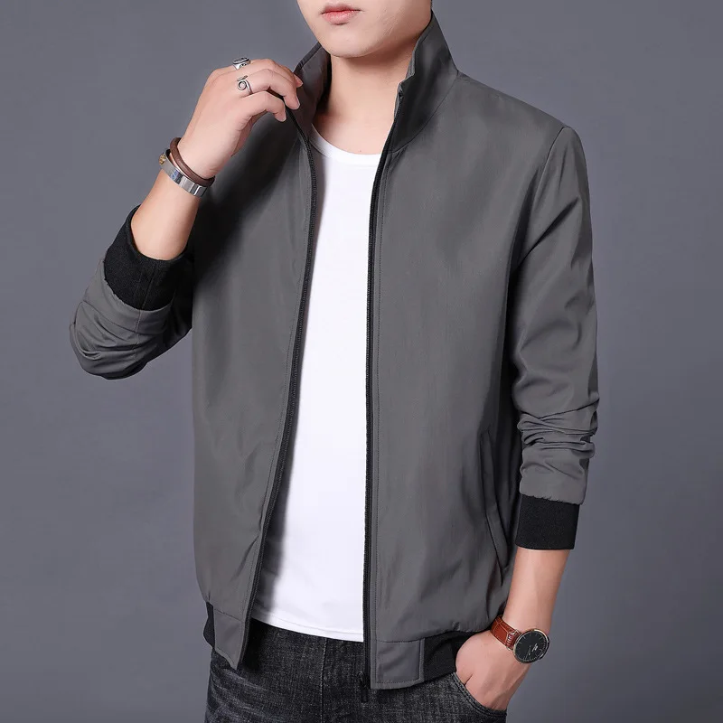 

MRMT 2024 Brand New Men's Stand Collar Casual Stand Collar Jacket Top Youth Men's Baseball Jacket