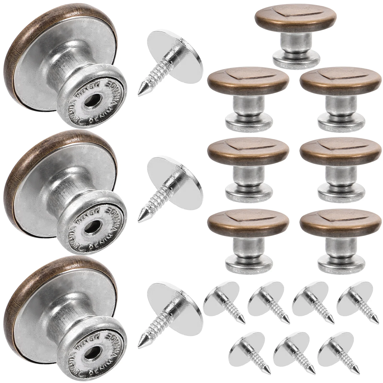 

10Pcs Jeans Button Pins Metal Pants Button Replacement for Jeans Women Pants Secure and Stylish Replacement Jean Pins