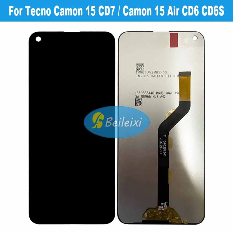 For Tecno Spark 5 KE5 KD7S LCD Display Touch Screen Digitizer Assembly For Tecno Spark 5 Pro