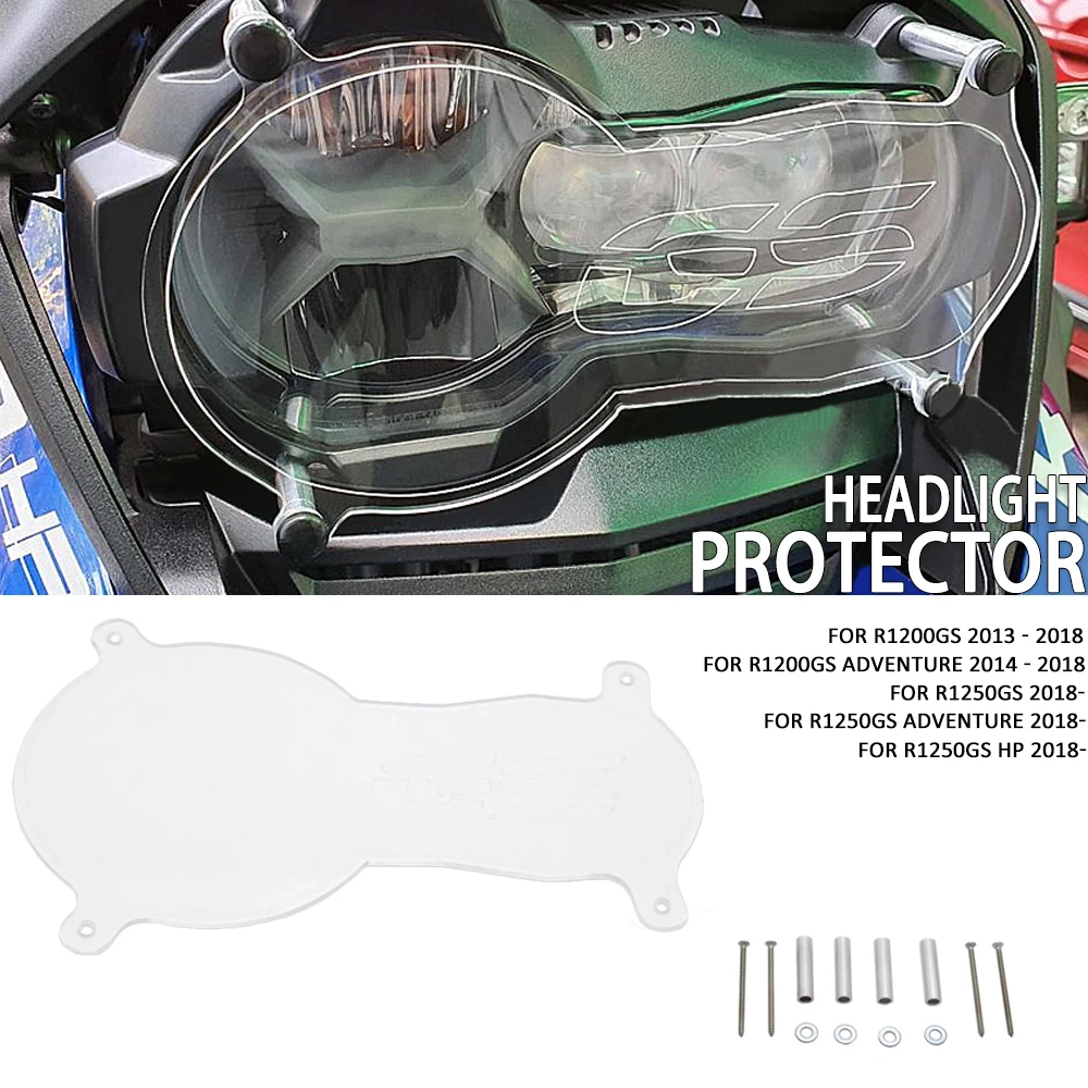 

2013 - 2018 For BMW R1200GS R1250GS HP Front Headlight Protector Guard Lense Cover R 1250 GS R 1200 GS ADV Adventure ADVENTURE