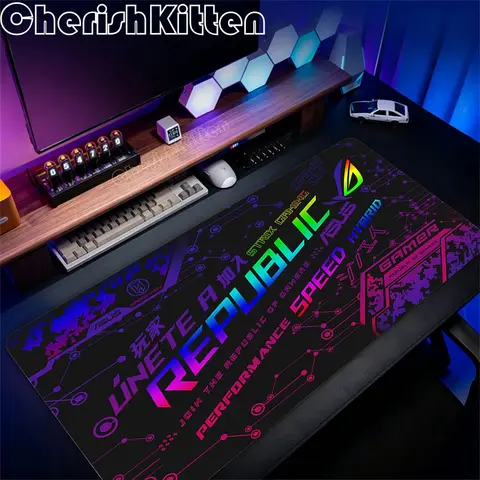 ASUS Xxl Mouse Mat Republic of Gamers ROG Large Gaming Mouse Pad Carpet Rubber Non-Slip Computer Desk Mat Keyboard Pad Playpad
