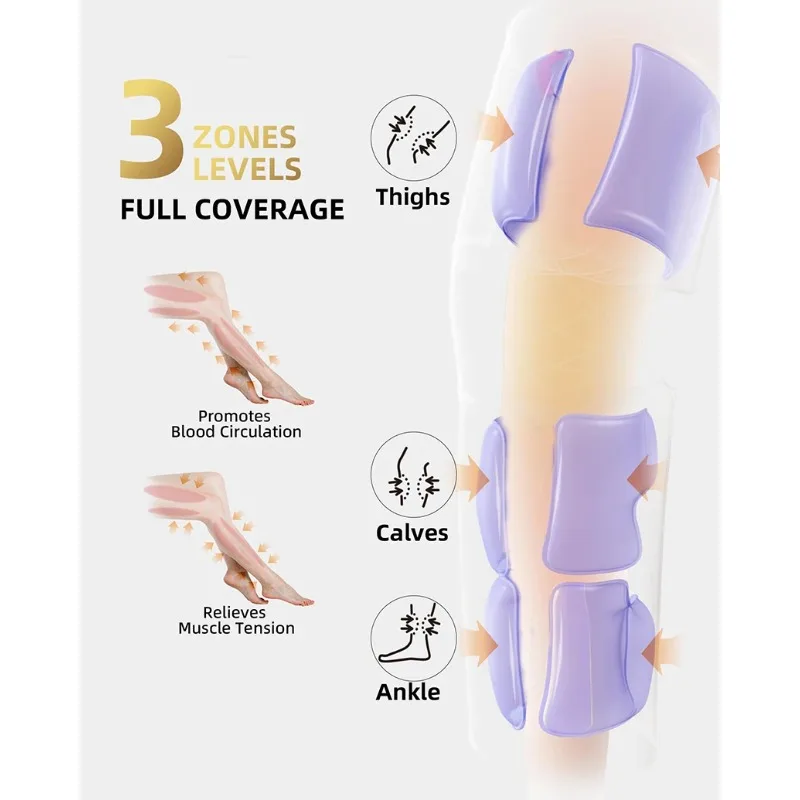جهاز تدليك الساق بضغط الهواء لتحسين الدورة الدموية لجهاز تدليك القدم والعجل