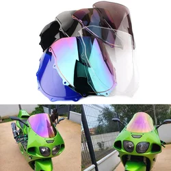 Motorcycle Windshield Double Bubble WindScreen Visor Fairing Deflector For Kawasaki Ninja ZX7R ZX-7R ZX 7R 1996-2003 2004 2002