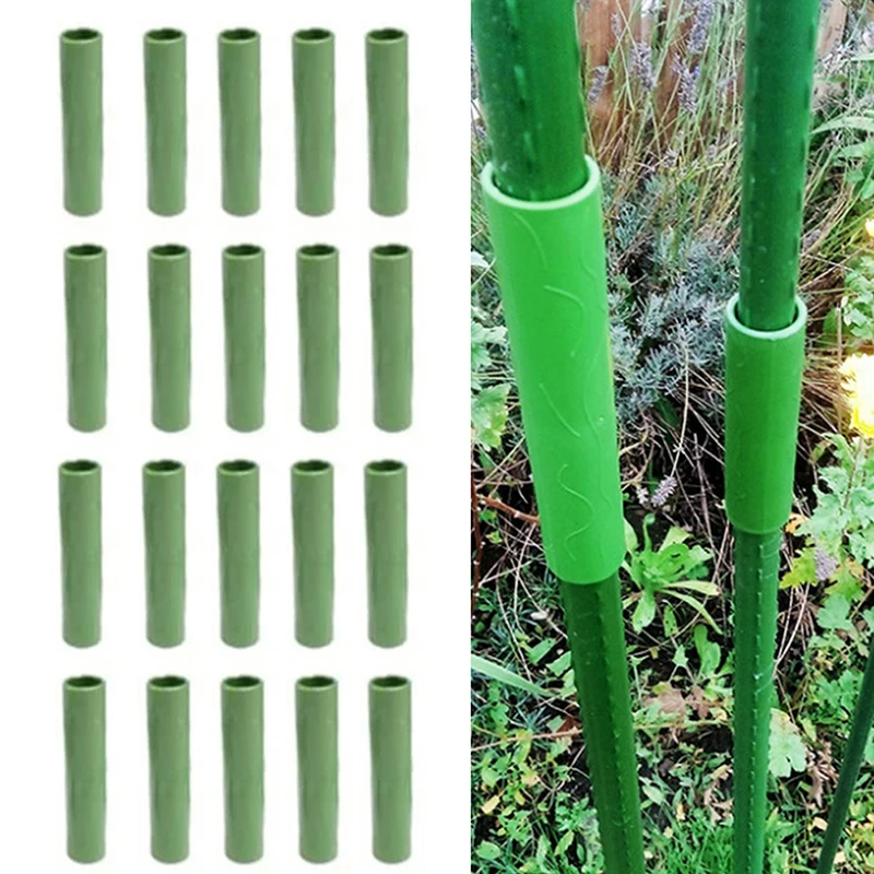 

10/20/50pcs Plant Support Connecting Pipe Plant Climbing Rack Stakes Connector Garden Plant Growth Supplies 8mm 11mm 16mm 20mm