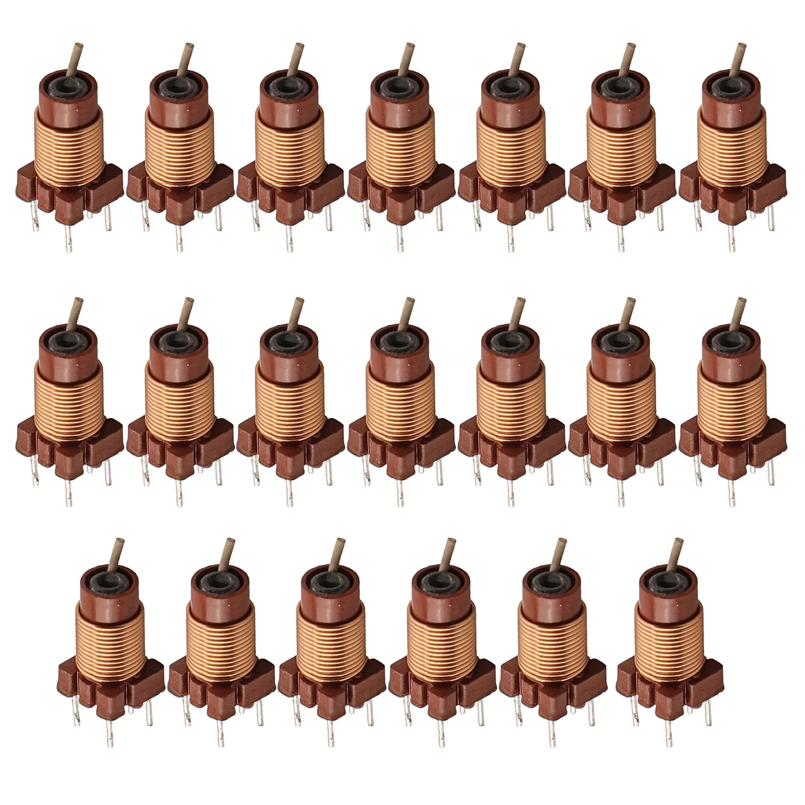 Ferrite Cores Set Includes Twenty Pieces with Variable Adjustments in Range From Point Six To Point Seven Microhenries